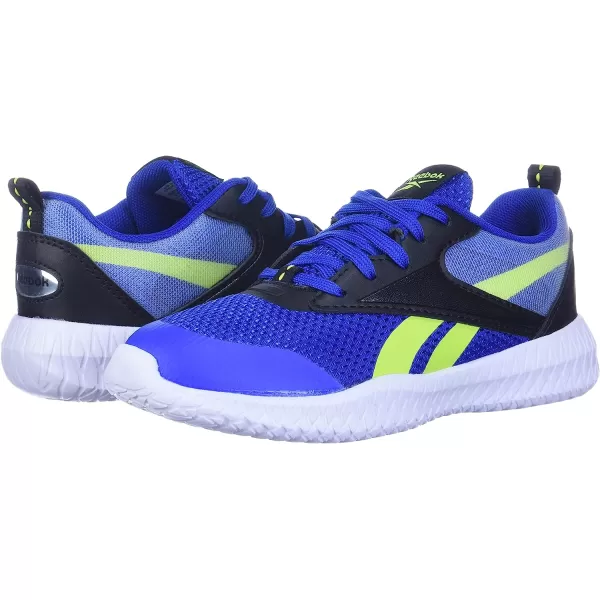 imageReebok UnisexChild Flexagon Energy 30 Cross TrainerVector BlueBlackAcid Yellow