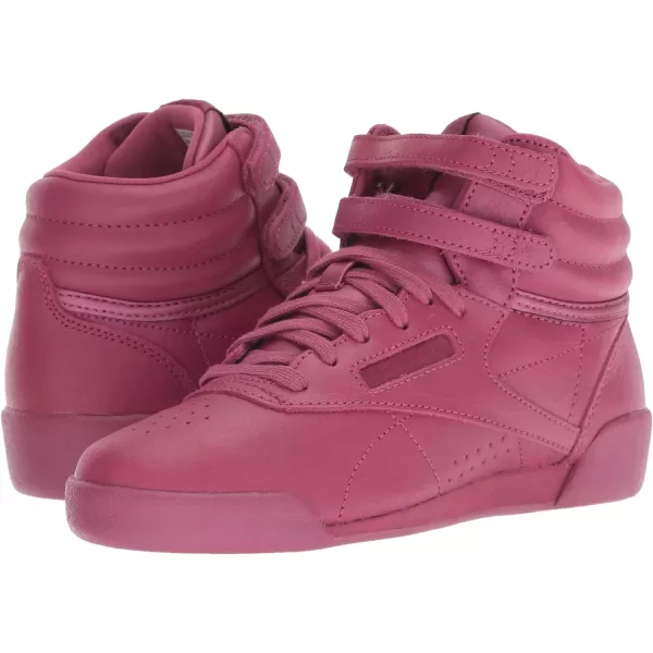 imageReebok UnisexChild Freestyle Hi SneakerFacetwisted BerryWhite