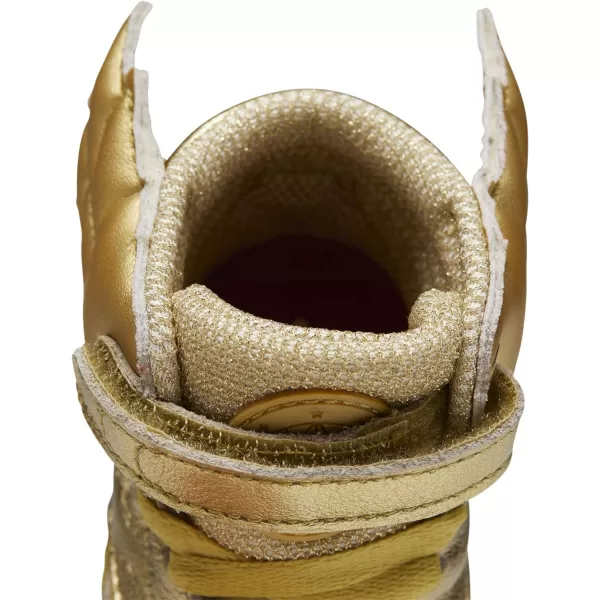 imageReebok UnisexChild Freestyle Hi SneakerGold MetallicExcellent Red