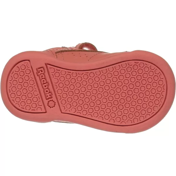 imageReebok UnisexChild Freestyle Hi SneakerStellar PinkWhitePeach Twist