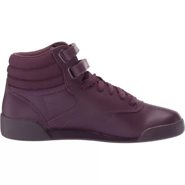 imageReebok UnisexChild Freestyle Hi SneakerUrban VioletWhitePeach Twist