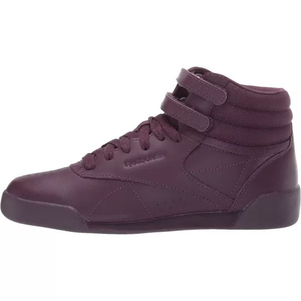 imageReebok UnisexChild Freestyle Hi SneakerUrban VioletWhitePeach Twist