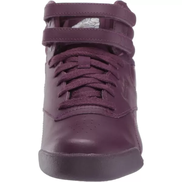 imageReebok UnisexChild Freestyle Hi SneakerUrban VioletWhitePeach Twist
