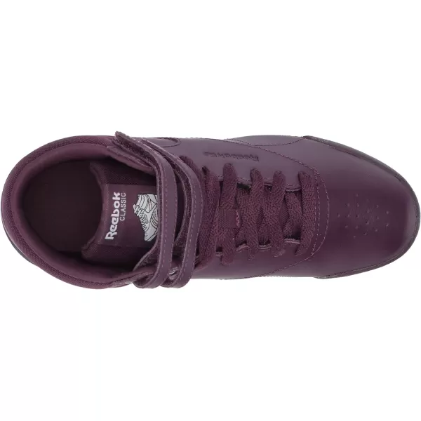 imageReebok UnisexChild Freestyle Hi SneakerUrban VioletWhitePeach Twist