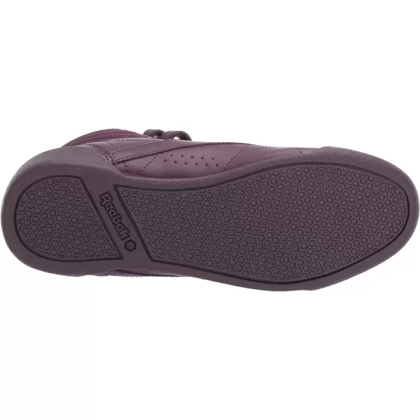 imageReebok UnisexChild Freestyle Hi SneakerUrban VioletWhitePeach Twist