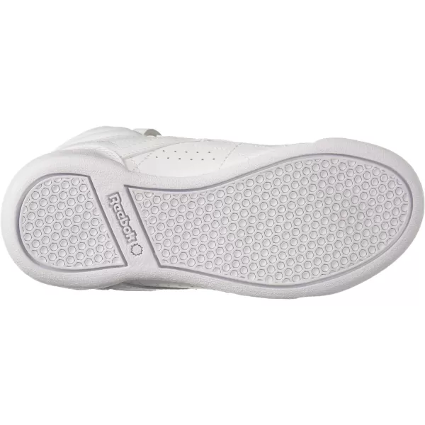 imageReebok UnisexChild Freestyle Hi SneakerUswhiteSilver