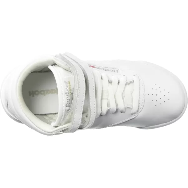 imageReebok UnisexChild Freestyle Hi SneakerUswhiteSilver