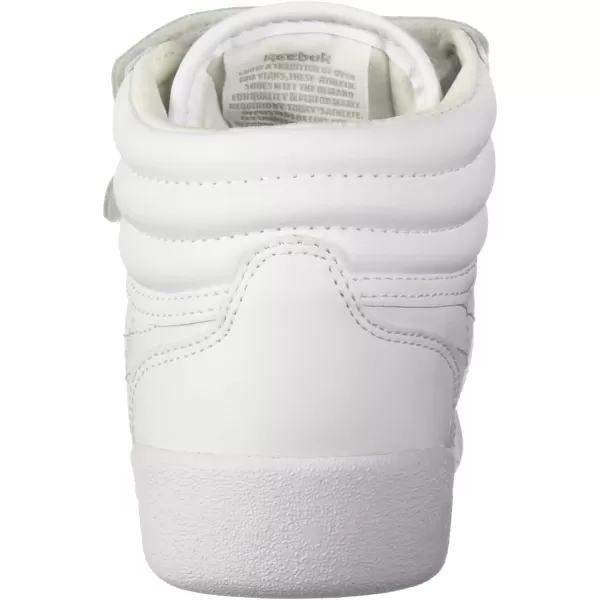 imageReebok UnisexChild Freestyle Hi SneakerUswhiteSilver