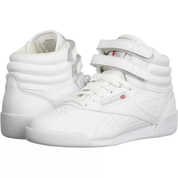 imageReebok UnisexChild Freestyle Hi SneakerUswhiteSilver