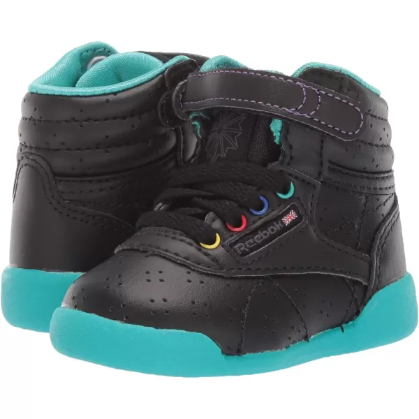 imageReebok UnisexChild Freestyle Hi SneakerWhiteStellar PinkTrue Grey