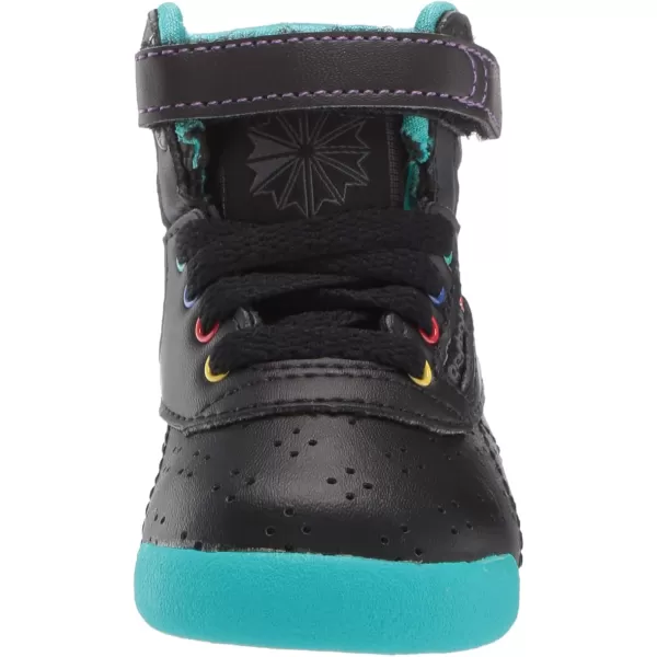 imageReebok UnisexChild Freestyle Hi SneakerWhiteStellar PinkTrue Grey