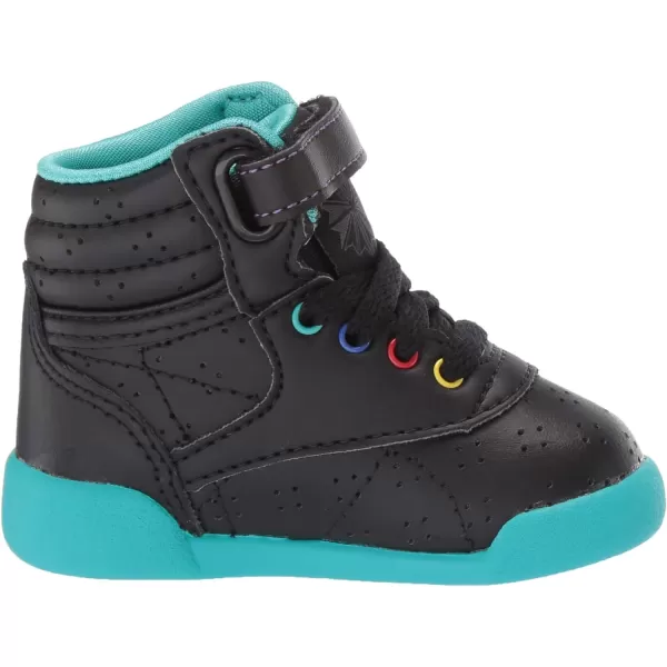imageReebok UnisexChild Freestyle Hi SneakerWhiteStellar PinkTrue Grey