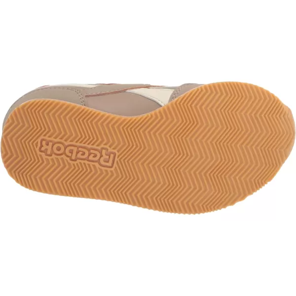 imageReebok UnisexChild Royal Classic Jogger 30 1v SneakerBeigeBurgundyRetro Gold