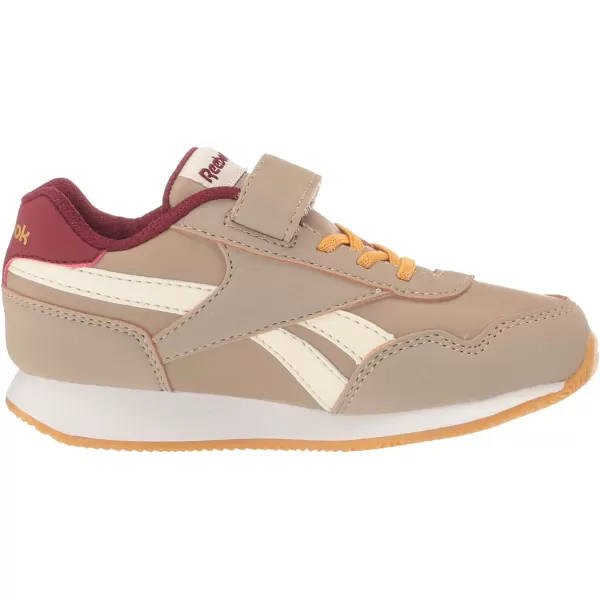 imageReebok UnisexChild Royal Classic Jogger 30 1v SneakerBeigeBurgundyRetro Gold