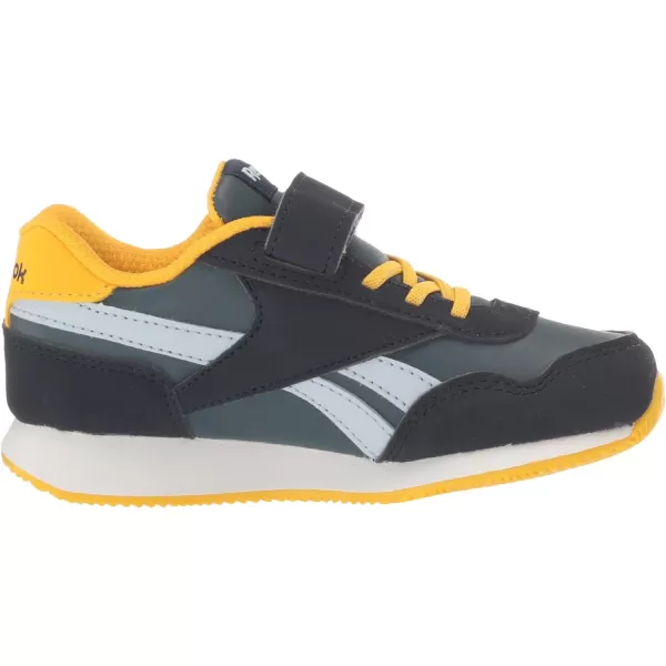 imageReebok UnisexChild Royal Classic Jogger 30 1v SneakerVector NavyHoops BlueYellow