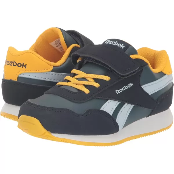 imageReebok UnisexChild Royal Classic Jogger 30 1v SneakerVector NavyHoops BlueYellow