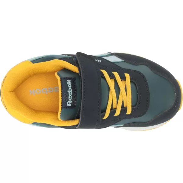 imageReebok UnisexChild Royal Classic Jogger 30 1v SneakerVector NavyHoops BlueYellow
