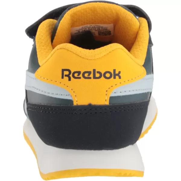 imageReebok UnisexChild Royal Classic Jogger 30 1v SneakerVector NavyHoops BlueYellow