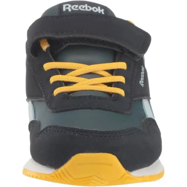 imageReebok UnisexChild Royal Classic Jogger 30 1v SneakerVector NavyHoops BlueYellow