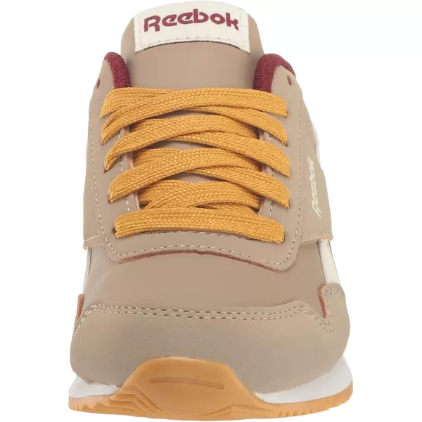imageReebok UnisexChild Royal Classic Jogger 30 SneakerBeigeBurgundyRetro Gold