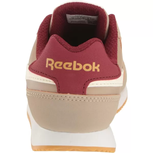 imageReebok UnisexChild Royal Classic Jogger 30 SneakerBeigeBurgundyRetro Gold
