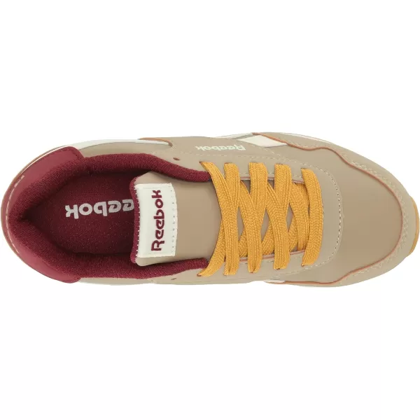 imageReebok UnisexChild Royal Classic Jogger 30 SneakerBeigeBurgundyRetro Gold