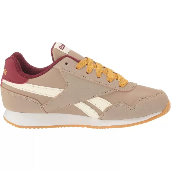 imageReebok UnisexChild Royal Classic Jogger 30 SneakerBeigeBurgundyRetro Gold