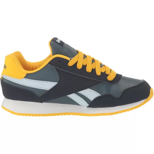 imageReebok UnisexChild Royal Classic Jogger 30 SneakerVector NavyHoops BlueYellow