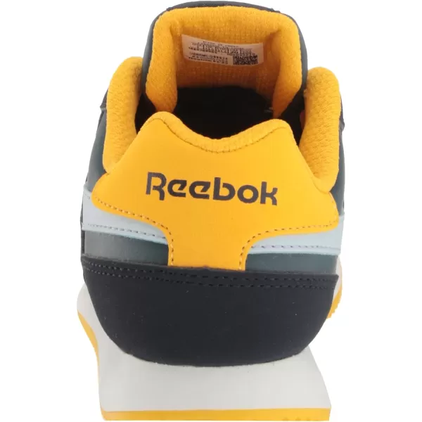 imageReebok UnisexChild Royal Classic Jogger 30 SneakerVector NavyHoops BlueYellow