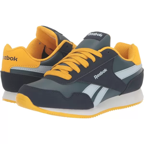 imageReebok UnisexChild Royal Classic Jogger 30 SneakerVector NavyHoops BlueYellow