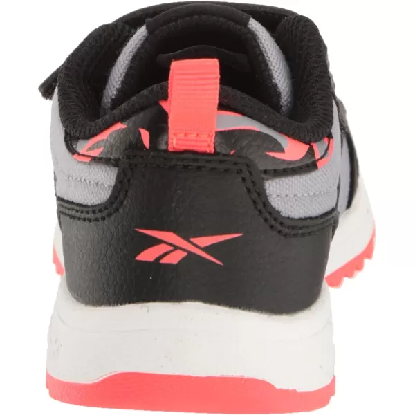 imageReebok UnisexChild Weebok Clasp Low SneakerGreyBlackNeon Cherry