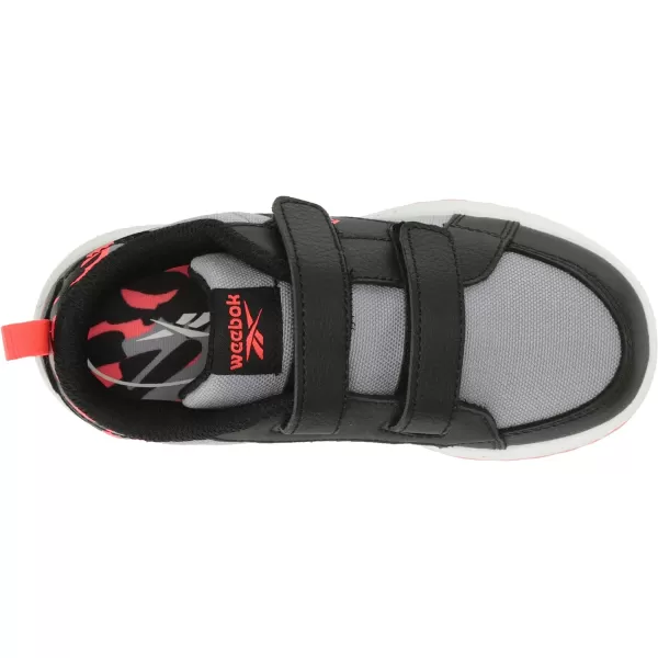 imageReebok UnisexChild Weebok Clasp Low SneakerGreyBlackNeon Cherry