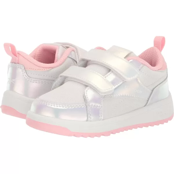 imageReebok UnisexChild Weebok Clasp Low SneakerPinkGreyWhite