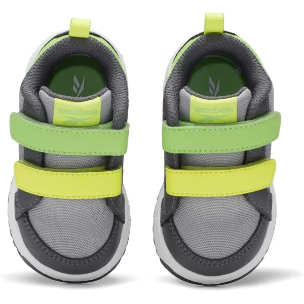 imageReebok UnisexChild Weebok Low SneakerPure GreySolar Acid Yellow