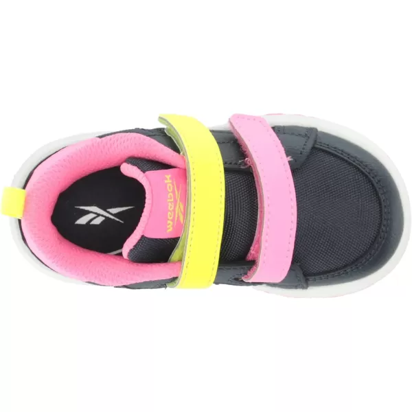 imageReebok UnisexChild Weebok Low SneakerVector NavyAtomic PinkSolar Acid Yellow