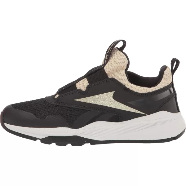 imageReebok UnisexChild Xt Sprinter Slip on Running ShoeBlackGold Metallic