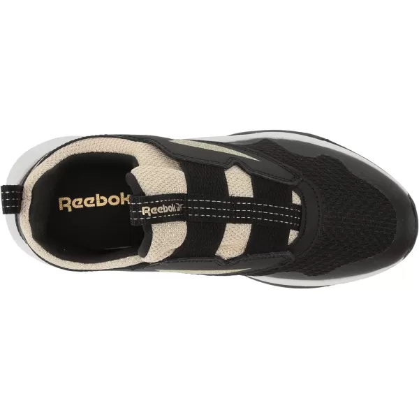 imageReebok UnisexChild Xt Sprinter Slip on Running ShoeBlackGold Metallic