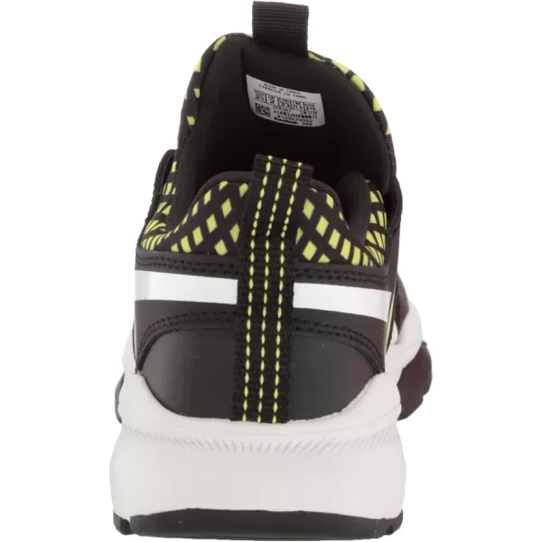 imageReebok UnisexChild Xt Sprinter Slip on Running ShoeBlackSolar Acid YellowWhite