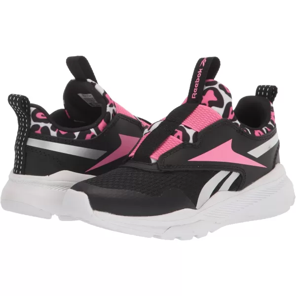 imageReebok UnisexChild Xt Sprinter Slip on Running ShoeBlackTrue Pink
