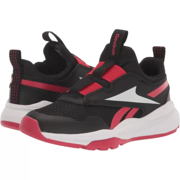 imageReebok UnisexChild Xt Sprinter Slip on Running ShoeBlackWhiteVector Red