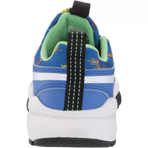 imageReebok UnisexChild Xt Sprinter Slip on Running ShoeCourt BlueBlackSemi Neon Mint