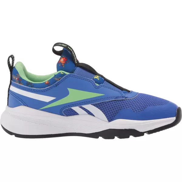 imageReebok UnisexChild Xt Sprinter Slip on Running ShoeCourt BlueBlackSemi Neon Mint
