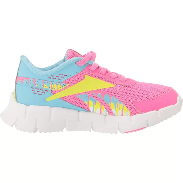 imageReebok UnisexChild Zig Dynamica 20 SneakerAtomic PinkDigital BlueAcid Yellow