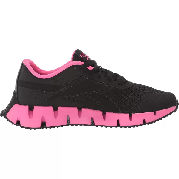imageReebok UnisexChild Zig Dynamica 20 SneakerBlackAtomic Pink