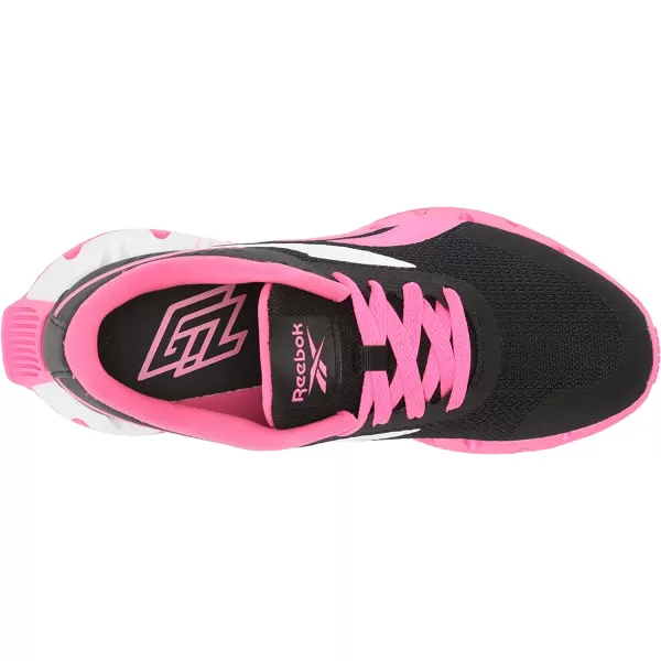 imageReebok UnisexChild Zig Dynamica 20 SneakerBlackAtomic PinkWhite