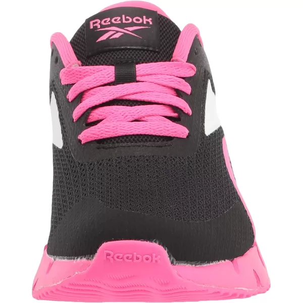 imageReebok UnisexChild Zig Dynamica 20 SneakerBlackAtomic PinkWhite