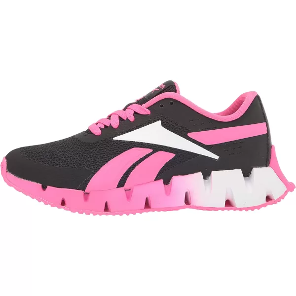 imageReebok UnisexChild Zig Dynamica 20 SneakerBlackAtomic PinkWhite