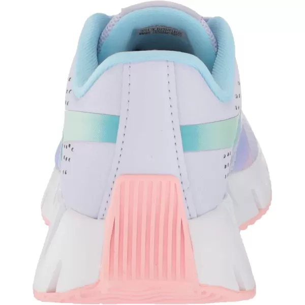 imageReebok UnisexChild Zig Dynamica 20 SneakerLucid LilacPink GlowDigital Blue