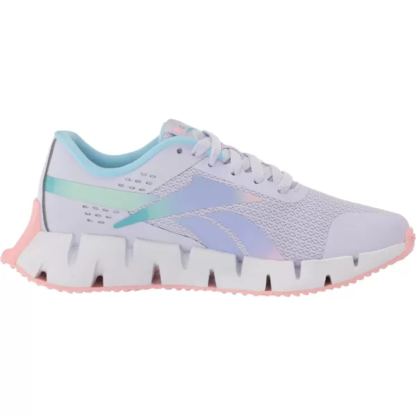 imageReebok UnisexChild Zig Dynamica 20 SneakerLucid LilacPink GlowDigital Blue