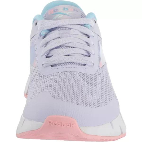 imageReebok UnisexChild Zig Dynamica 20 SneakerLucid LilacPink GlowDigital Blue